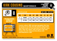 2018 Panini Classics Kirk Cousins #98