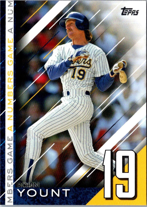 2020 Topps Update A Numbers Game Robin Yount #NG-12