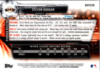 2017 Bowman Chrome Prospects Steven Duggar #BCP220