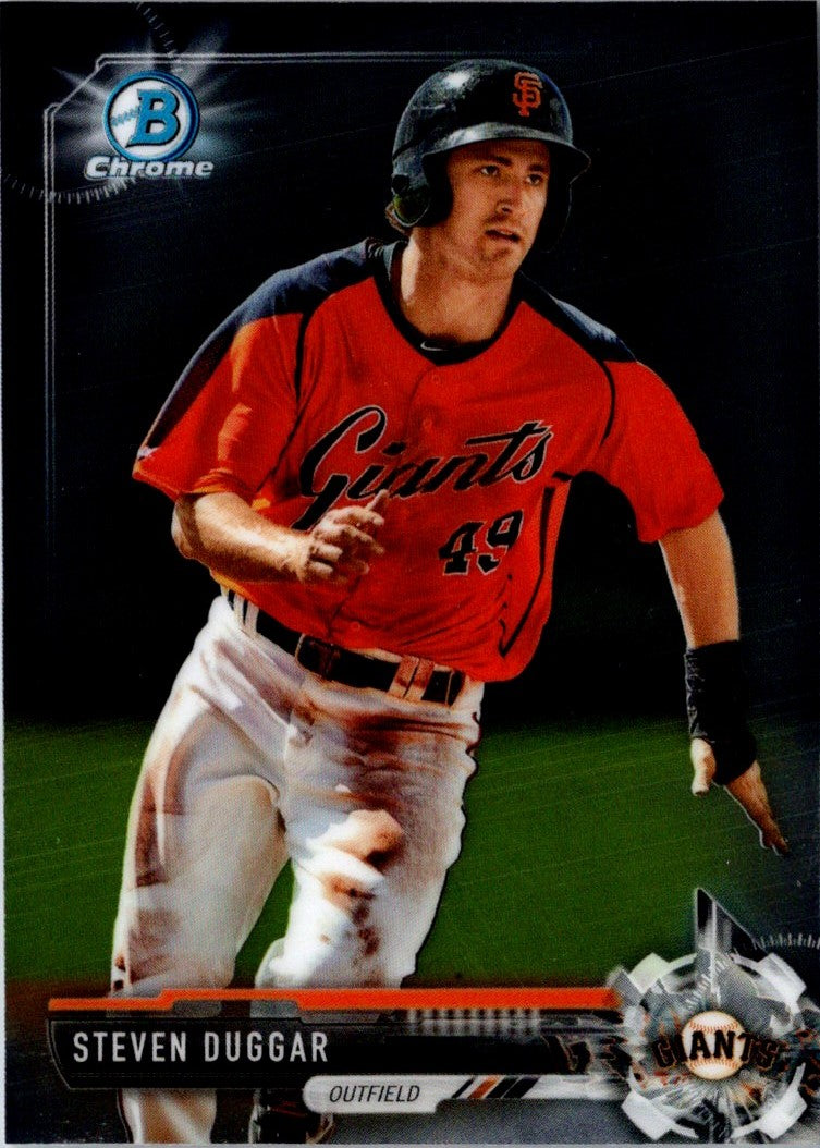 2017 Bowman Chrome Prospects Steven Duggar