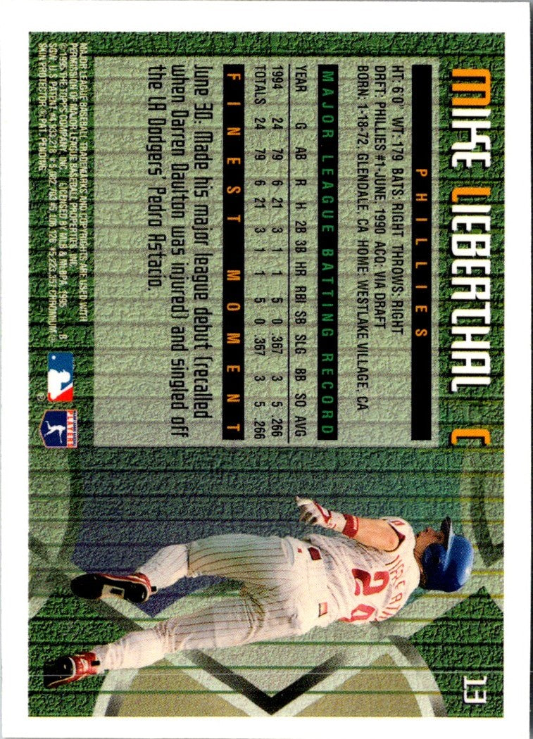 1995 Topps Mike Lieberthal