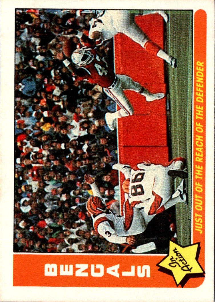 1985 Fleer Team Action Just Out of the Reach of the Defender (1985 Schedule)