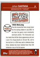 2008 Topps Trading Card History Johan Santana #TCH13