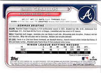 2024 Bowman Prospects Sabin Ceballos #BP-130