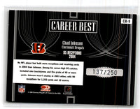 2005 Donruss Elite Career Best Black Chad Johnson #CB-9 137/250
