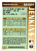1996 Topps Geoff Jenkins
