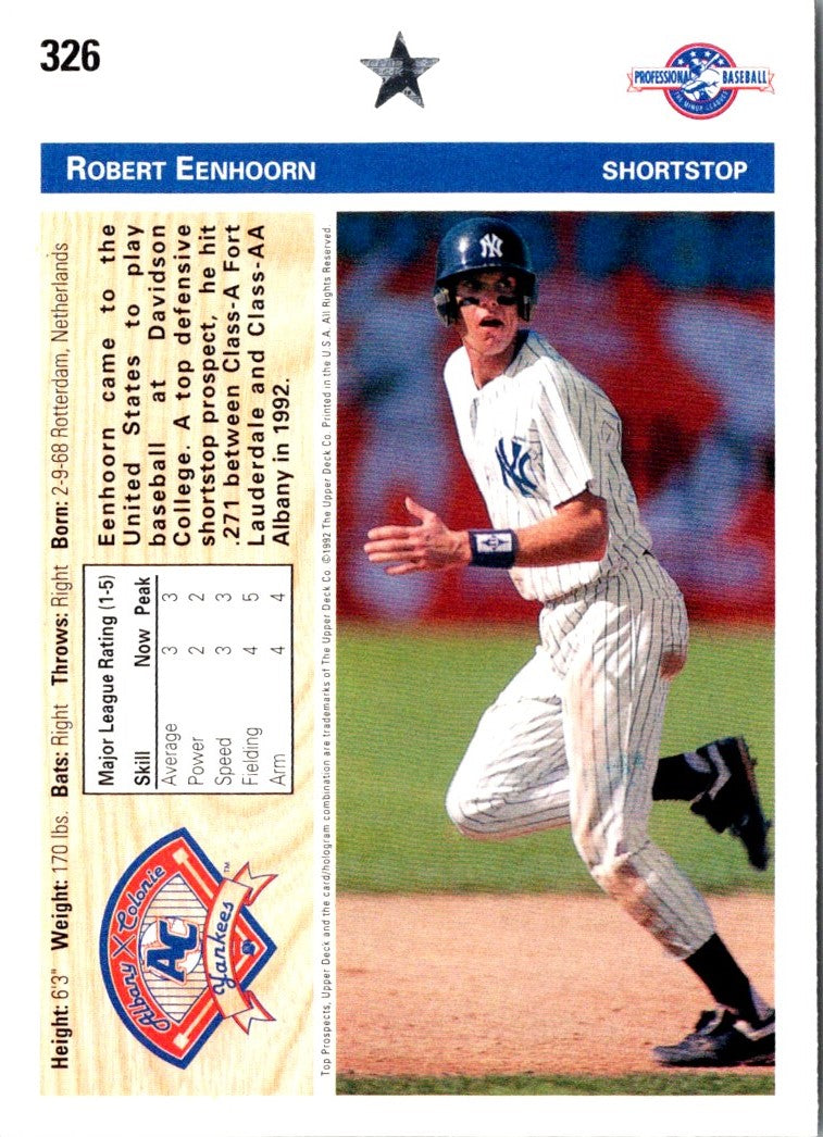 1992 Upper Deck Minors Robert Eenhoorn