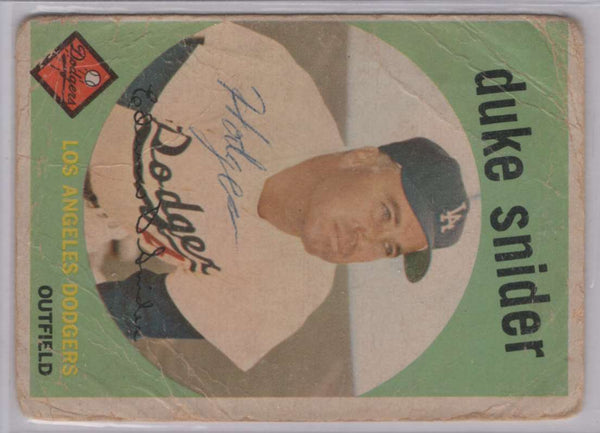 1959 topps Duke Snider #20