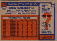 1976 Topps Chris Hanburger #330