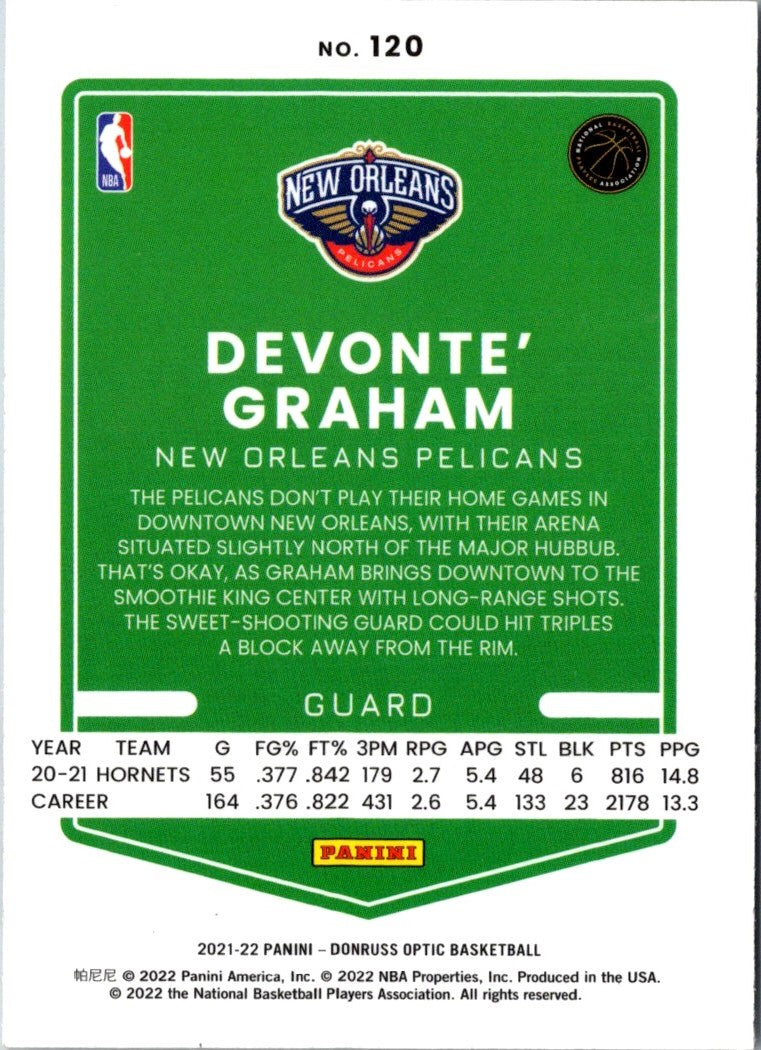 2021 Donruss Optic Devonte' Graham