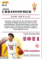 2021 Panini Prizm Draft Picks Red Josh Christopher #22