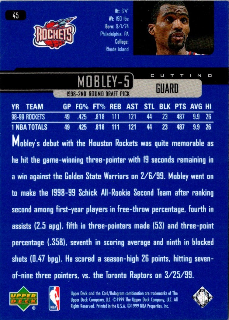 1999 Upper Deck Cuttino Mobley