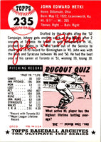 1991 Topps Archives 1953 John Hetki #235