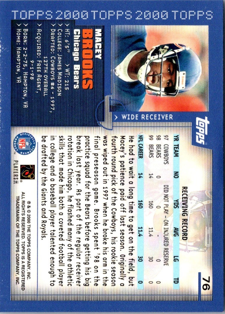 2000 Topps Macey Brooks