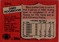 1987 Topps Gary Hogeboom #374