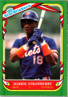 1987 Fleer Star Stickers Darryl Strawberry #114