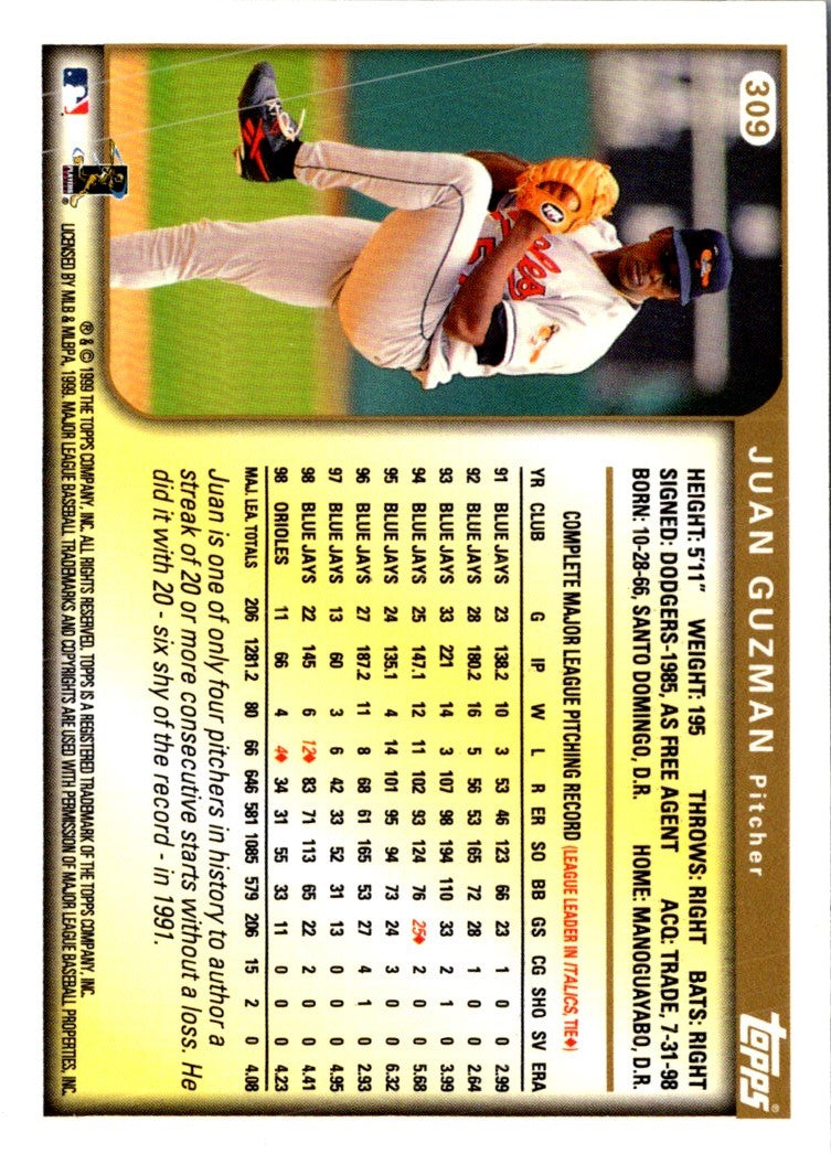 1999 Topps Juan Guzman