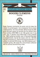 1991 Donruss Super Diamond Kings Roger Clemens