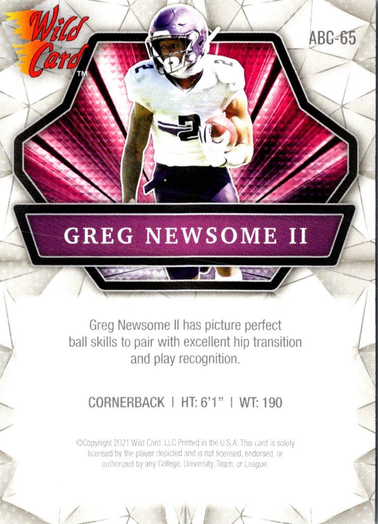 2021 Wild Card Greg Newsome II