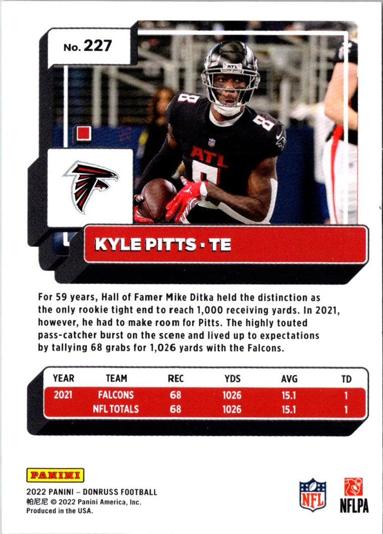 2022 Donruss Red Press Proof Kyle Pitts