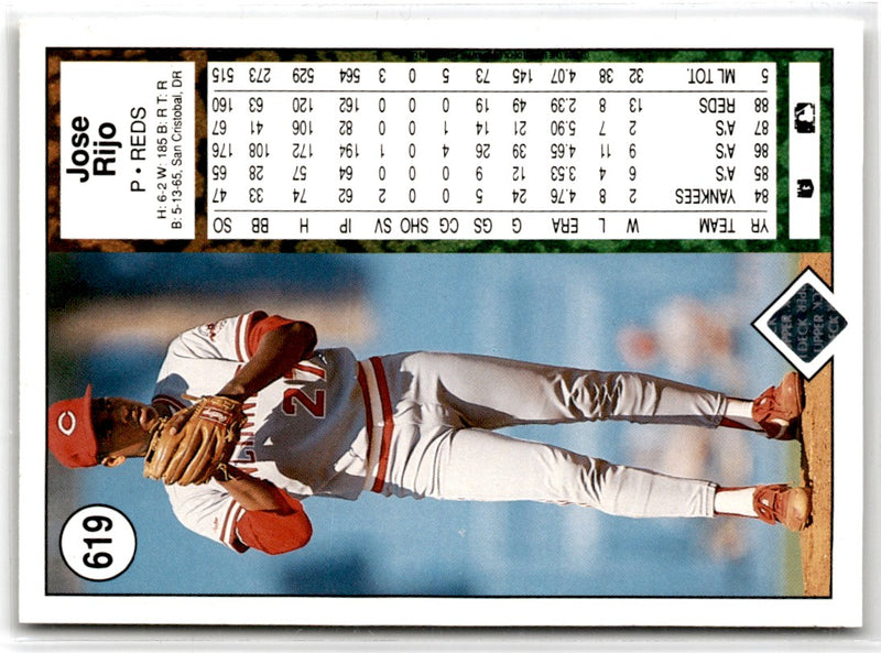 1989 Upper Deck Jose Rijo