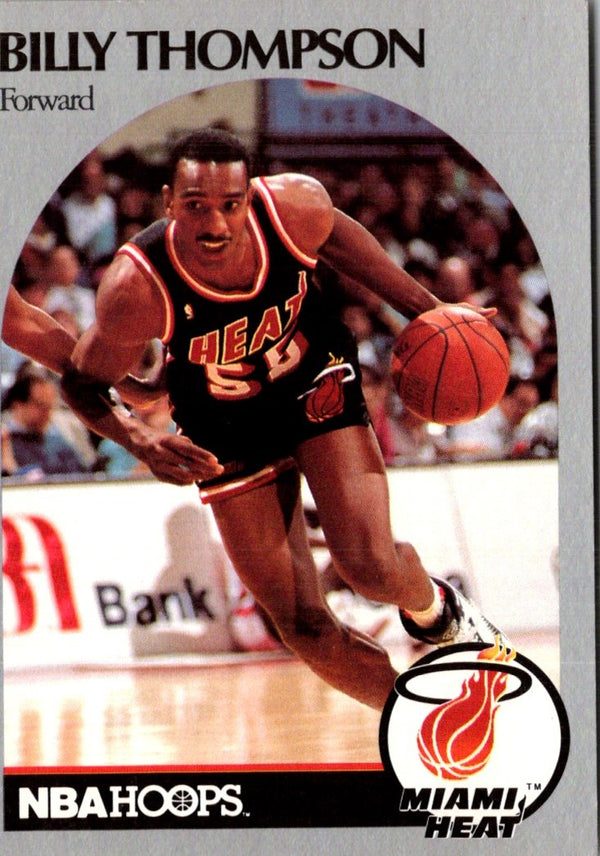 1990 Hoops Team Night Miami Heat Billy Thompson #NNO