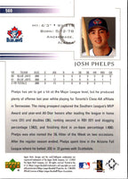 2002 Upper Deck Josh Phelps #560