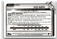 2021 Bowman Draft Chrome Wes Kath #BDC-43