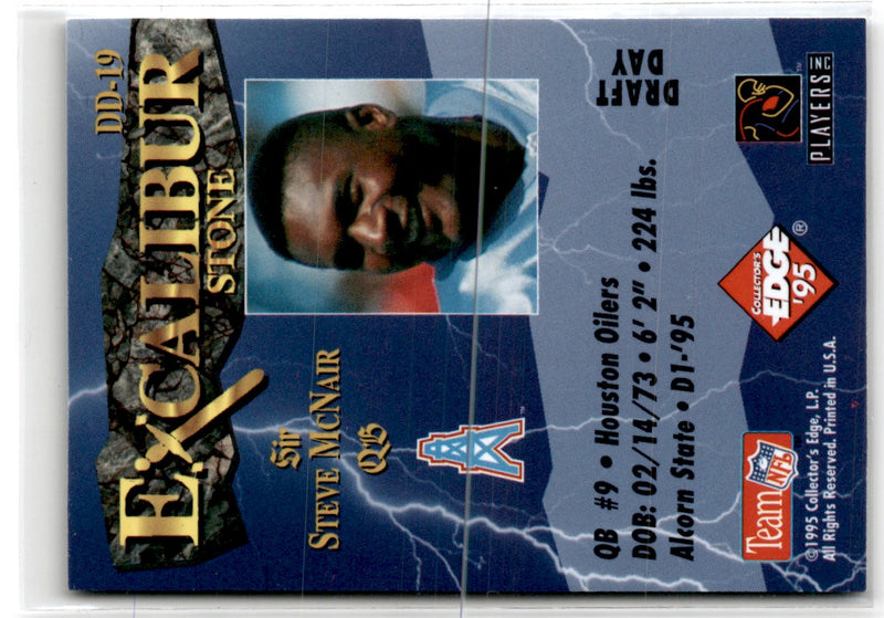 1995 Collector's Edge Excalibur Draft Day Silver Steve McNair