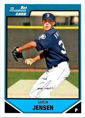 2007 Bowman Prospects Aaron Jensen #BP61