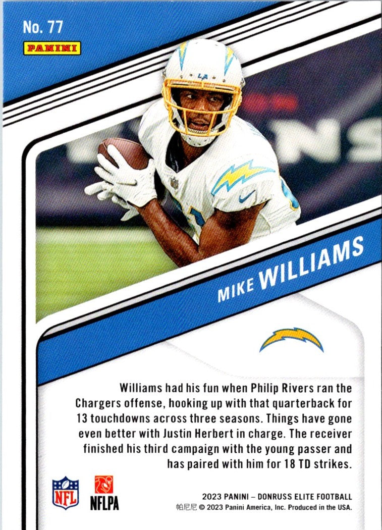 2023 Donruss Elite Mike Williams