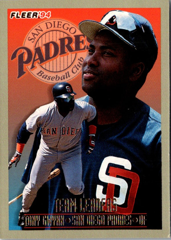 1994 Fleer Team Leaders Tony Gwynn #27