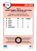 1991 Line Drive AAA Keith Bodie