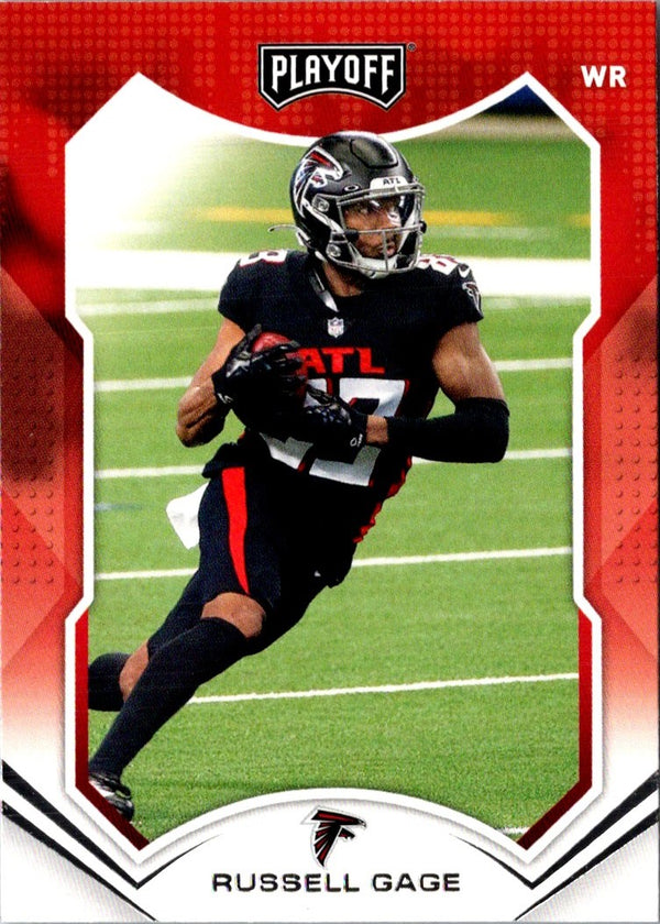 2021 Panini Playoff Red Zone Russell Gage #155