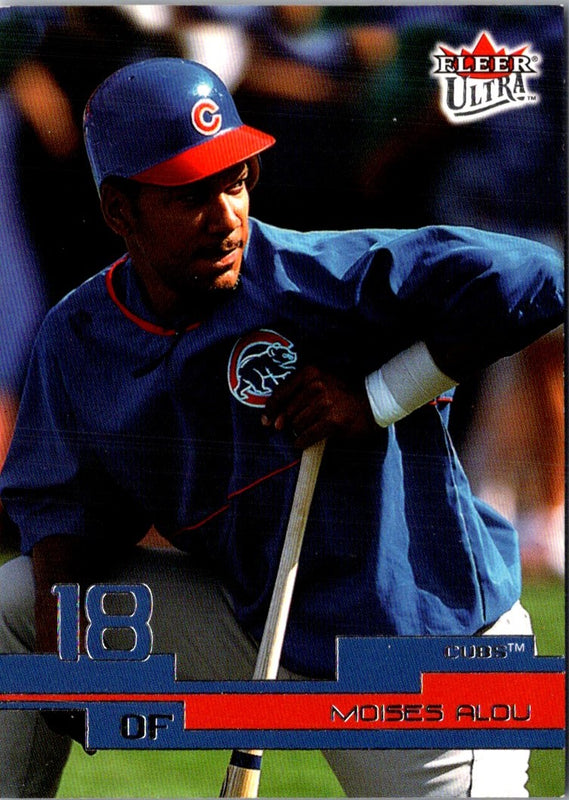 2002 Fleer Premium On Base! Game Used Moises Alou #6