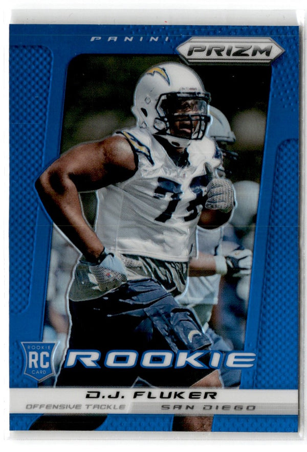 2013 Panini Prizm Prizms Blue D.J. Fluker #285