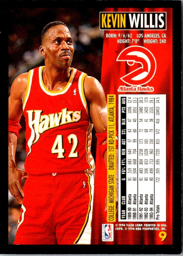 1994 Fleer Kevin Willis