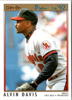 1992 O-Pee-Chee Premier Alvin Davis #183