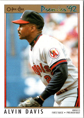 1992 O-Pee-Chee Premier Alvin Davis #183