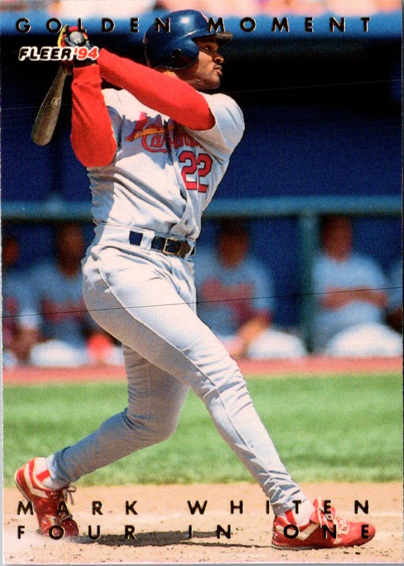 1994 Fleer Golden Moments Mark Whiten #1