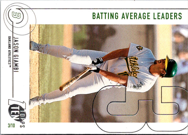 2002 Topps Ten Jason Giambi #54