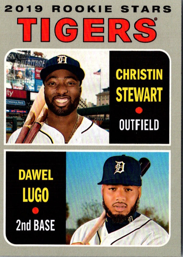 2019 Topps Heritage Dawel Lugo/Christin Stewart #207 Rookie