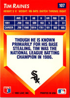 1992 Triple Play Tim Raines #107