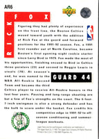 1992 Upper Deck All-Rookie Team Rick Fox #AR6