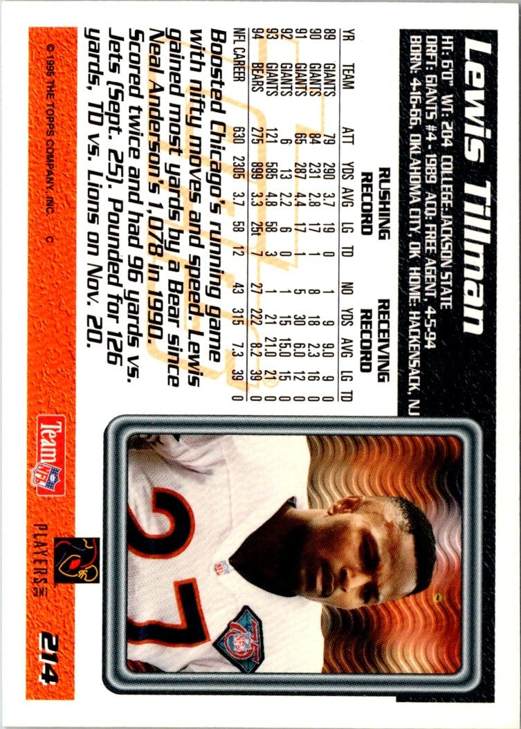 1995 Topps Lewis Tillman