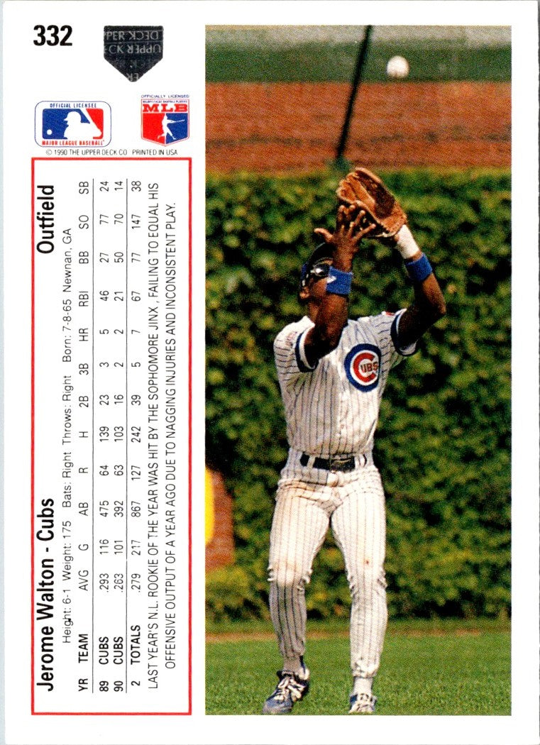 1991 Upper Deck Jerome Walton