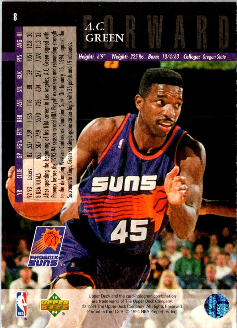 1993 Upper Deck Special Edition A.C. Green