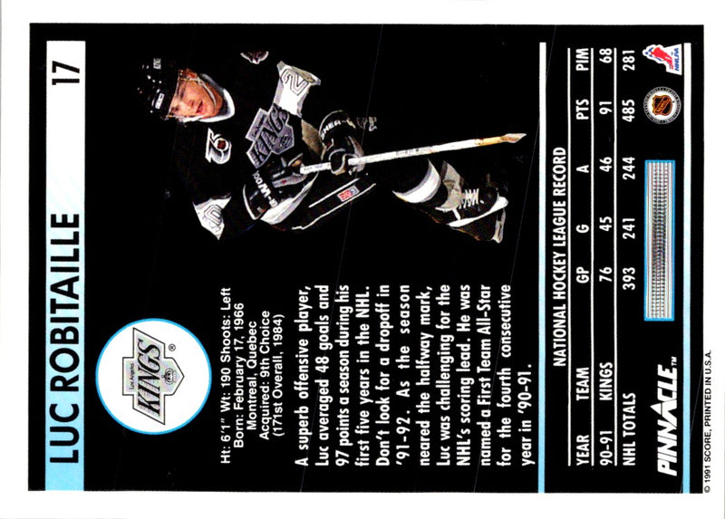 1991 Pinnacle Luc Robitaille