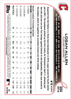 2022 Topps Orange Star Logan Allen #604