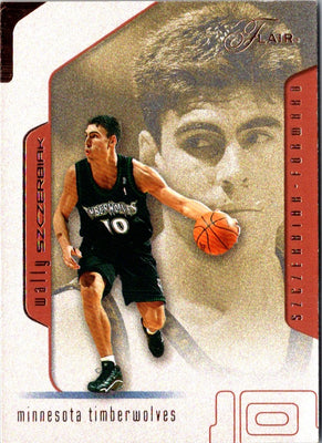 2001 Flair Wally Szczerbiak #10